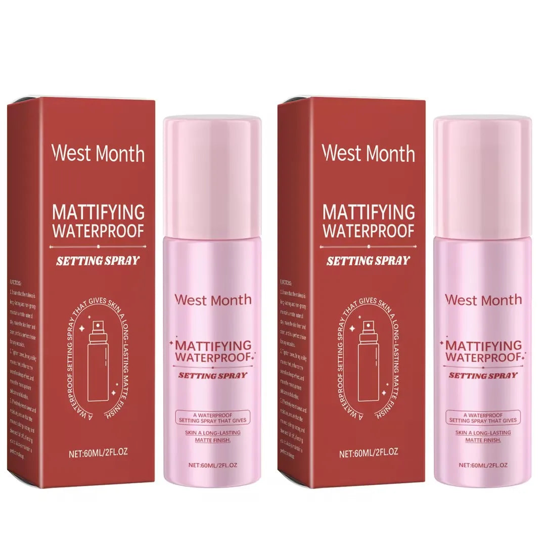 Long Lasting Matte Setting Spray Lasting Makeup Fixing Waterproof Oil Control Hydrating Moisturizing Sweatproof Makeup Fix Spray