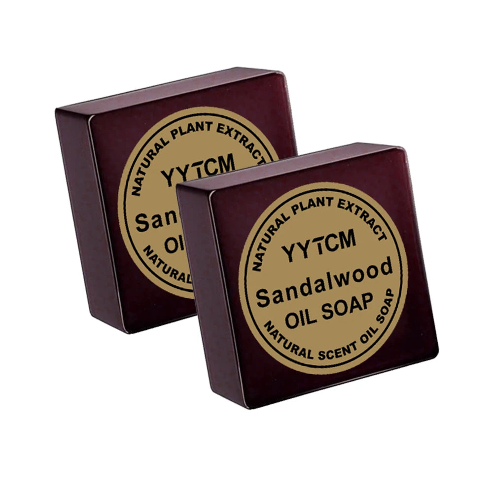 Sandalwood Soap, Men's Fragrance Soap, Long-Lasting Light Fragrance, Bath, Hand-Washing, Face-Washing Soap, Gentle Skin Care, Gift-Giving, Personal Use 65G/Piece Halalzen