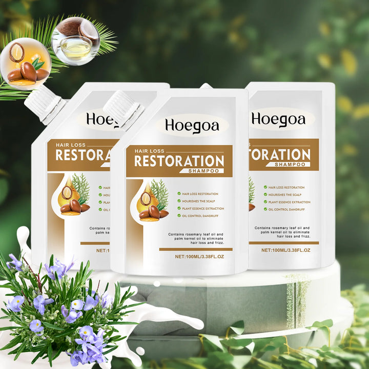 Herbal Hair Strengthening Shampoo Control Oil Natural Botanical Scalp Deep Nourishing Formula for Thinning Weak Hair All Types