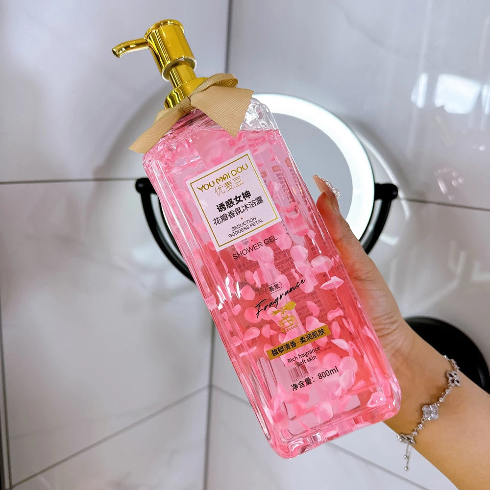 Fruit Flavored Bubble Fragrance Shower Gel Mango Skin Rejuvenation Moisturizing Body Bath Wash Oil Control Peach Long Lasting Halalzen
