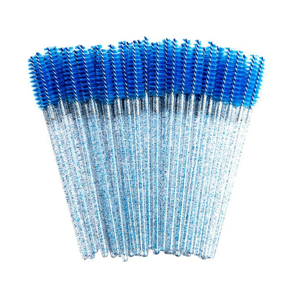 100 Pcs Crystal Eyelash Brush Disposable Mascara Wands Eyelash Extension Microbrush Eyebrow Applicator Makeup Brush Halalzen