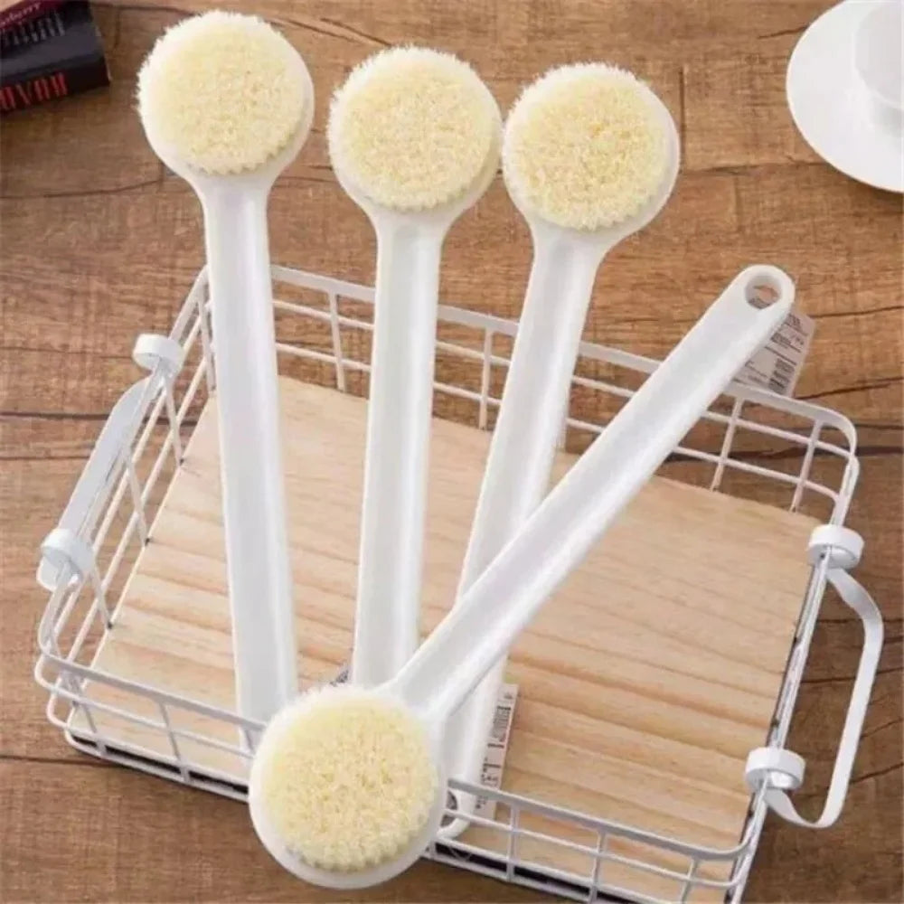 1pc Bath Brush Long Handle Soft Bristles Body Exfoliating Bath Brush for Back Legs Hard-to-Reach Areas,Shower Use Bath Supplies Halalzen