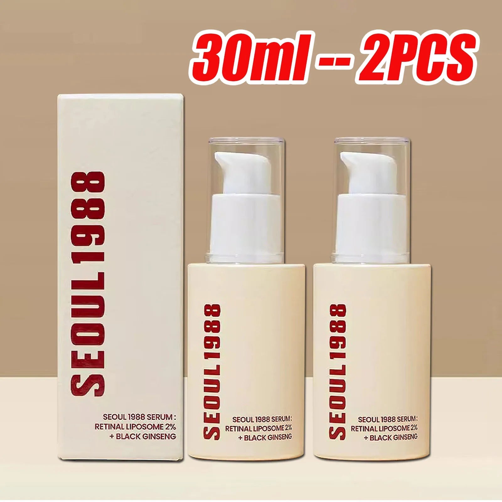 1/2PCS Korean SEOUL 1988 Retinol Face Serum Fade Fine Wrinkle Moisturizing Whitening Remove Spots Shrink Pores Beauty Skin Care Halalzen