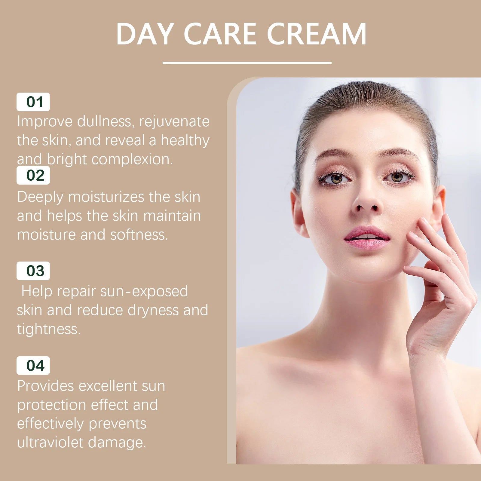 SPF50 Sunscreen Defensing Ultraviolet Reducing Pigmentation Even Tone Waterproof Whitening Anti Sunburn Facial Protective Cream Halalzen