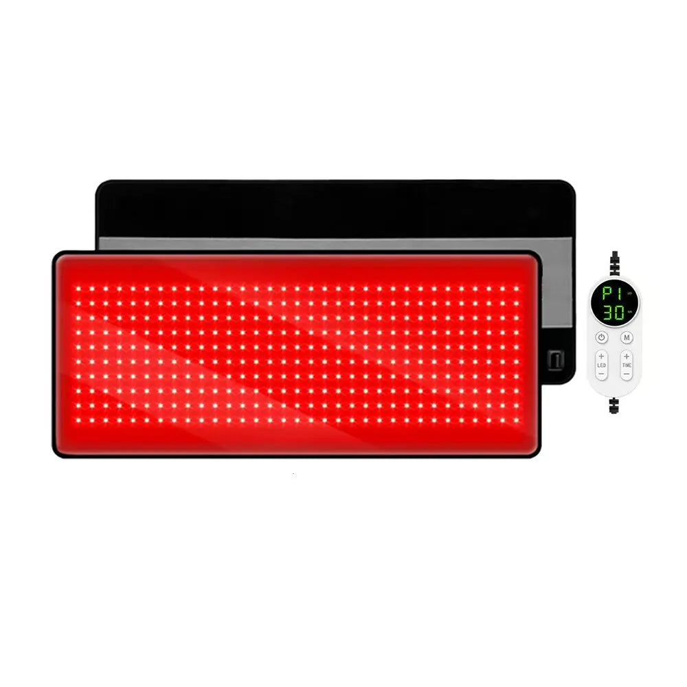 Red Light Therapy Mat for Body 330LEDs Red Light Therapy Pad 660nm&850nm Infrared Light Therapy for Shoulder Back Pain Relief