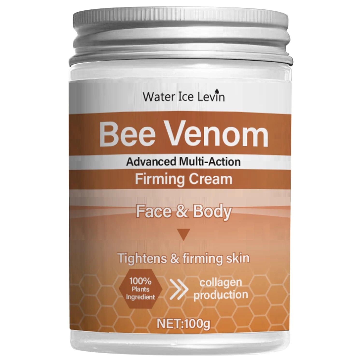 Bee Venom Firming Cream with Collagen & Botulinum Oligopeptide-1, Multi-Action Tightens, Moisturizes Face & Body Skin