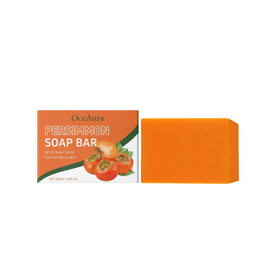 OceAura Persimmon Body Wash Moisturizing Skin Cleaning Smooth Soft Body Odor Remover Bath Products Exfoliating Shower Gel 100ml Halalzen
