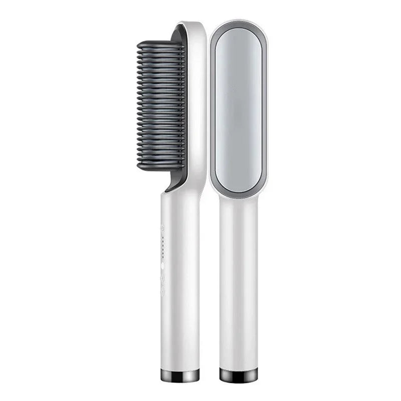 Thermostatic hair straightener Comb 5 temperature settings Straightening brush Quick heat professional hair straightening brush Halalzen