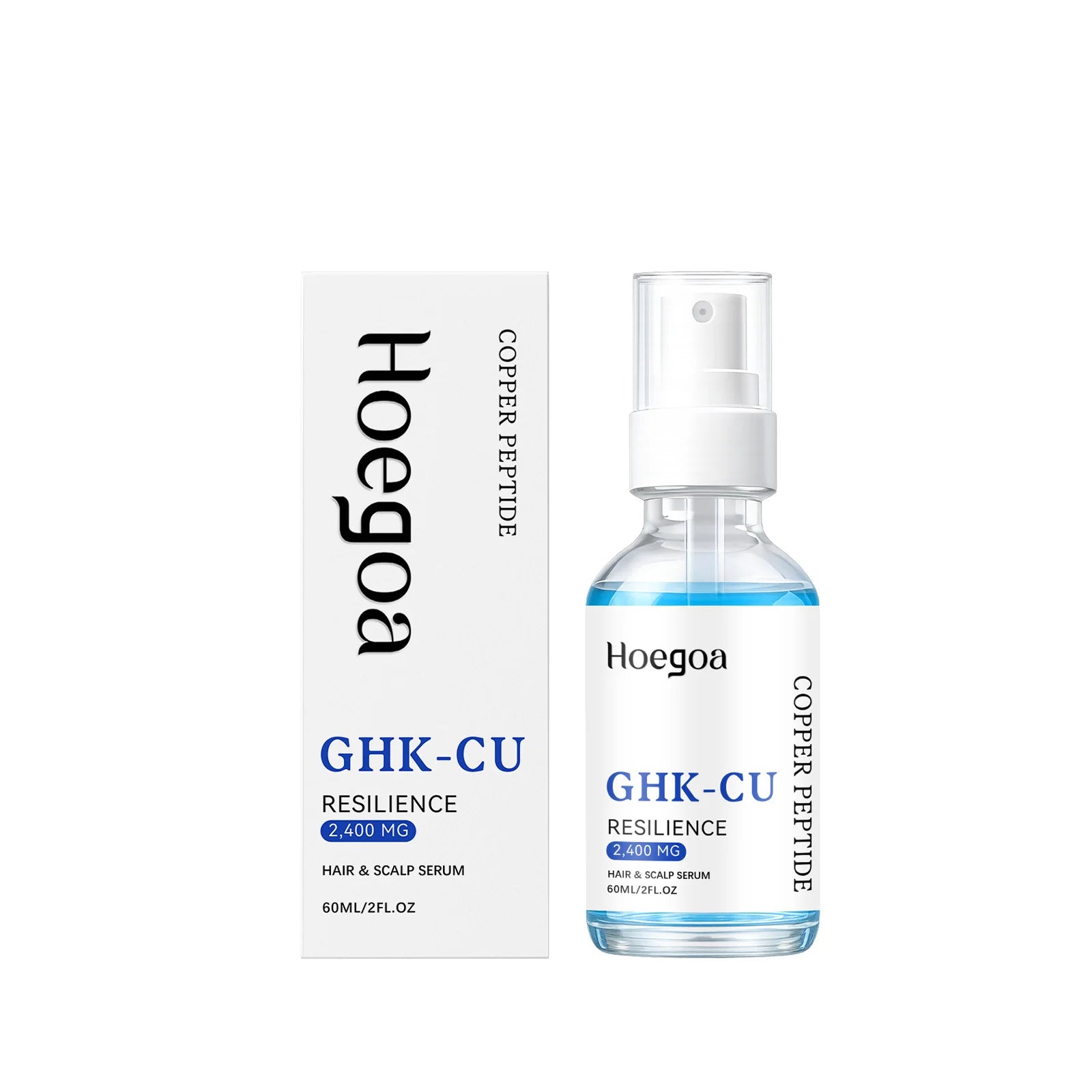 Ghk-Cu Copper Peptide Hair Serum For Hair Growth Strengthening Root Scalp Moisturizer Thicker Fuller Hair Anti Hair Loss Serum