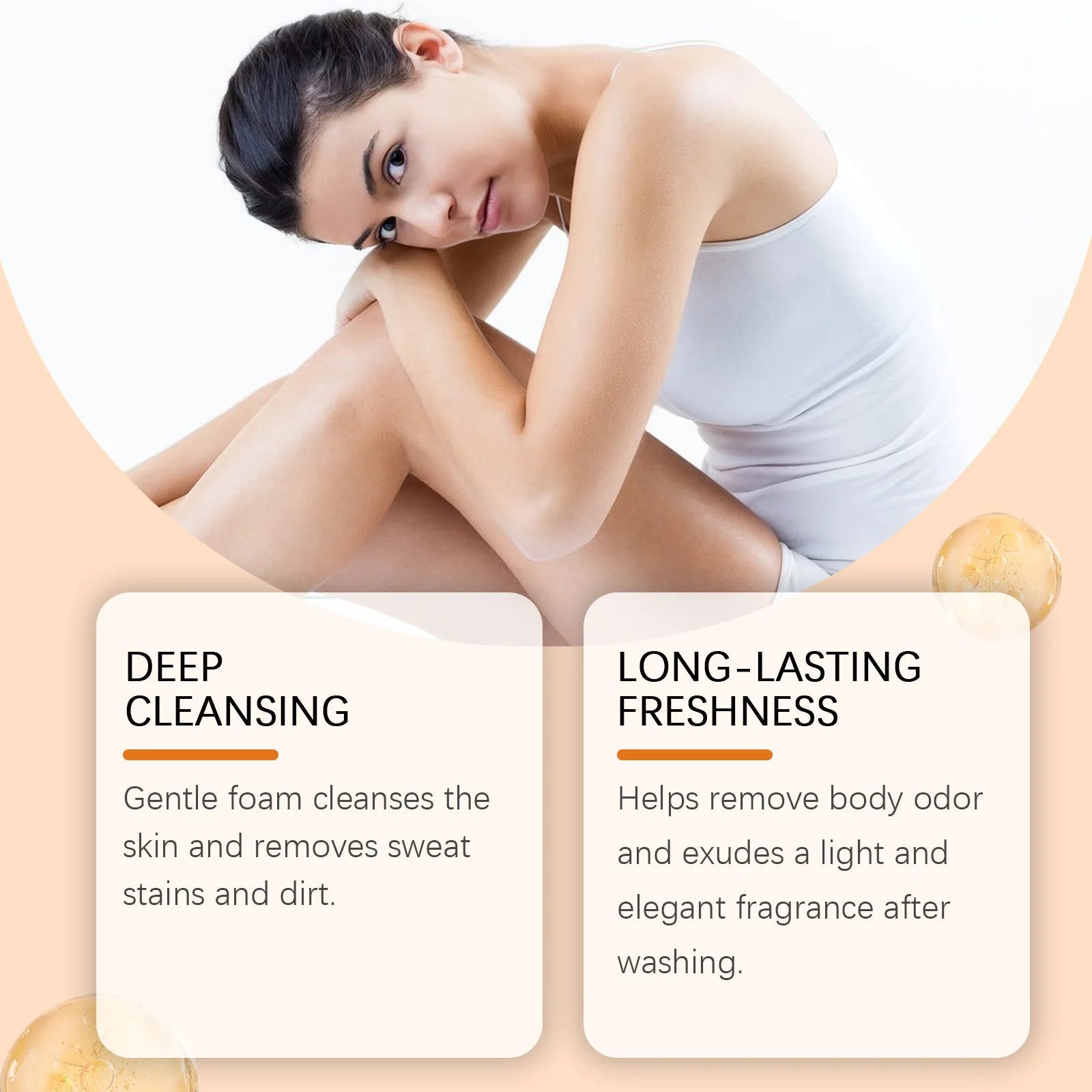 OCEAURA Papaya Turmeric Nourishing Bath Soap Deep Clean Improve Dull Skin Remove Dirt Smooth Epidermis Body Moisturize Bath Soap Halalzen