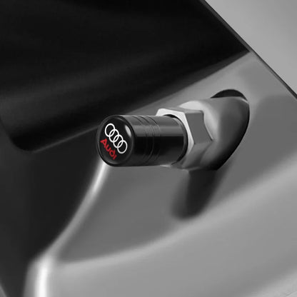 Car Tire Valve caps Emblem metal Cap Case For Audi sline S3 S4 TT Q2 Q3 Q5 Q7 Q8 A3 A4 A5 A6 A7 R8 B5 B6 accessories Car Styling