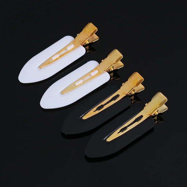 4 Pcs Seamless No Crease Barrettes Makeup Clip No Bend Hair Clip Professional Salon Styling Fixed hairpin Woman Man Hairdressing
