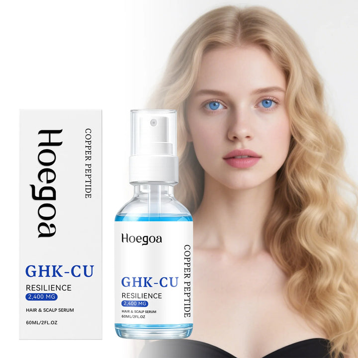 Ghk-Cu Copper Peptide Hair Serum For Hair Growth Strengthening Root Scalp Moisturizer Thicker Fuller Hair Anti Hair Loss Serum