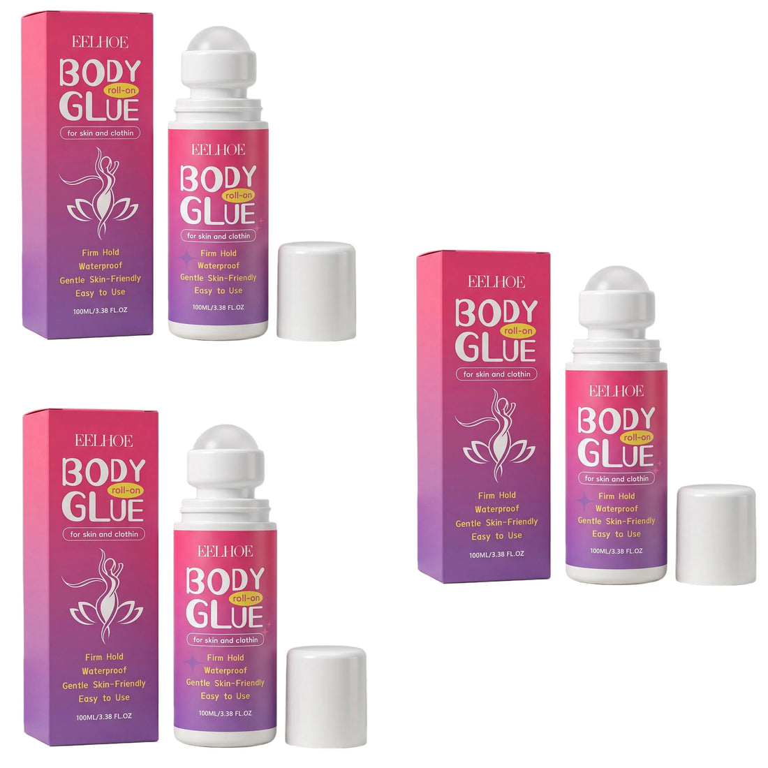 Body Roller Ball Glue, Gentle and Moisturizing, Smooth to Apply, Skin-Friendly and Comfortable, Refreshing on the Skin, Not Stic