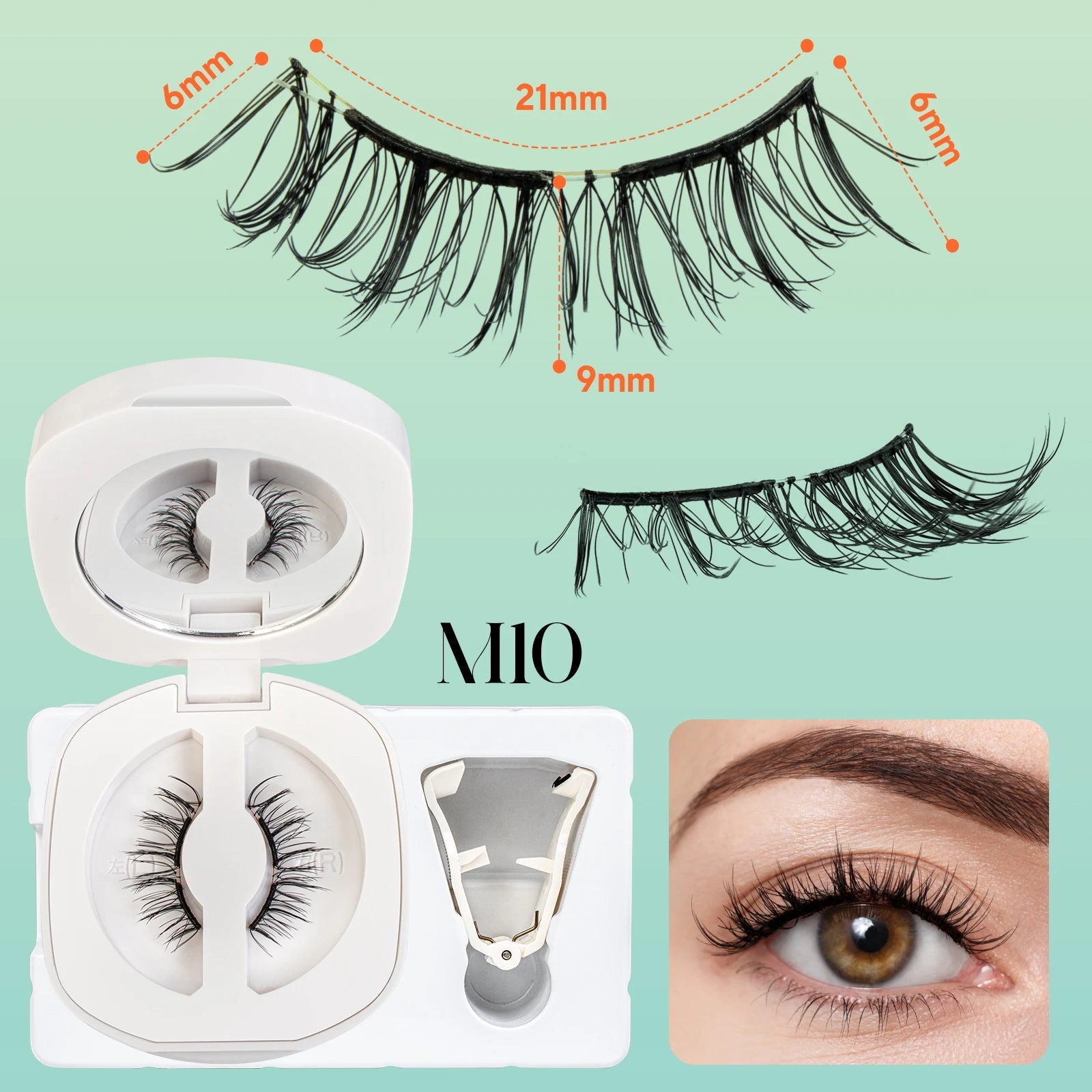 VYRILA Soft Magnetic Eyelashes No Glue Needed Reusable Natural Look 3D Lashes Easy Apply Soft Magnetic Lashes Kit for Eye Makeup Halalzen