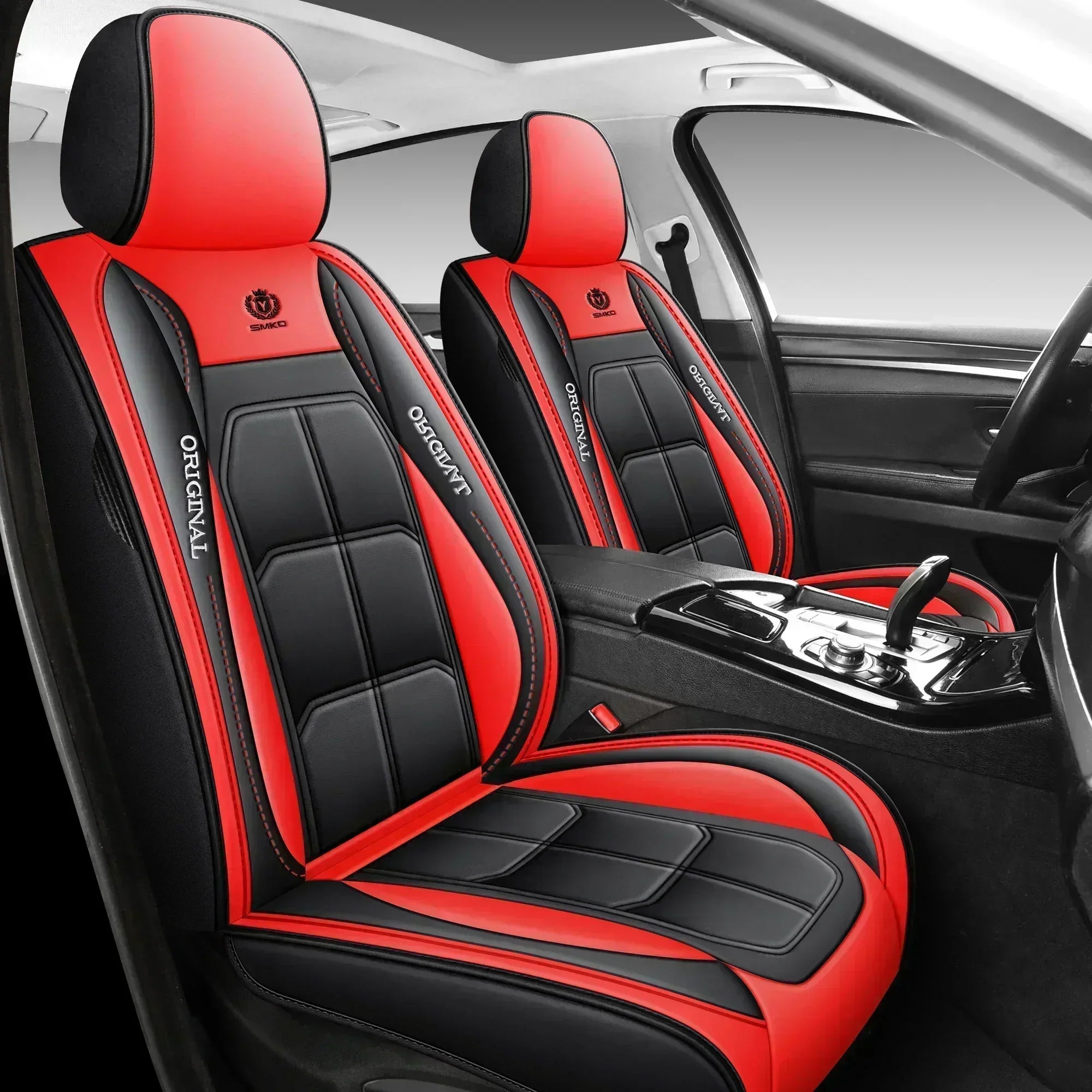 Car seat covers muscle fully covered artificial leather waterproof wear-resistant and soft，For Ford Ranger seat covers