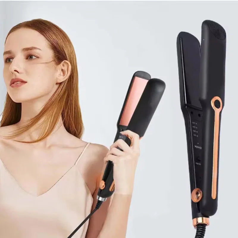 Professional ladies hair straightener portable small electric splint straight styling tool hair straightener and curler 2 in 1 Halalzen