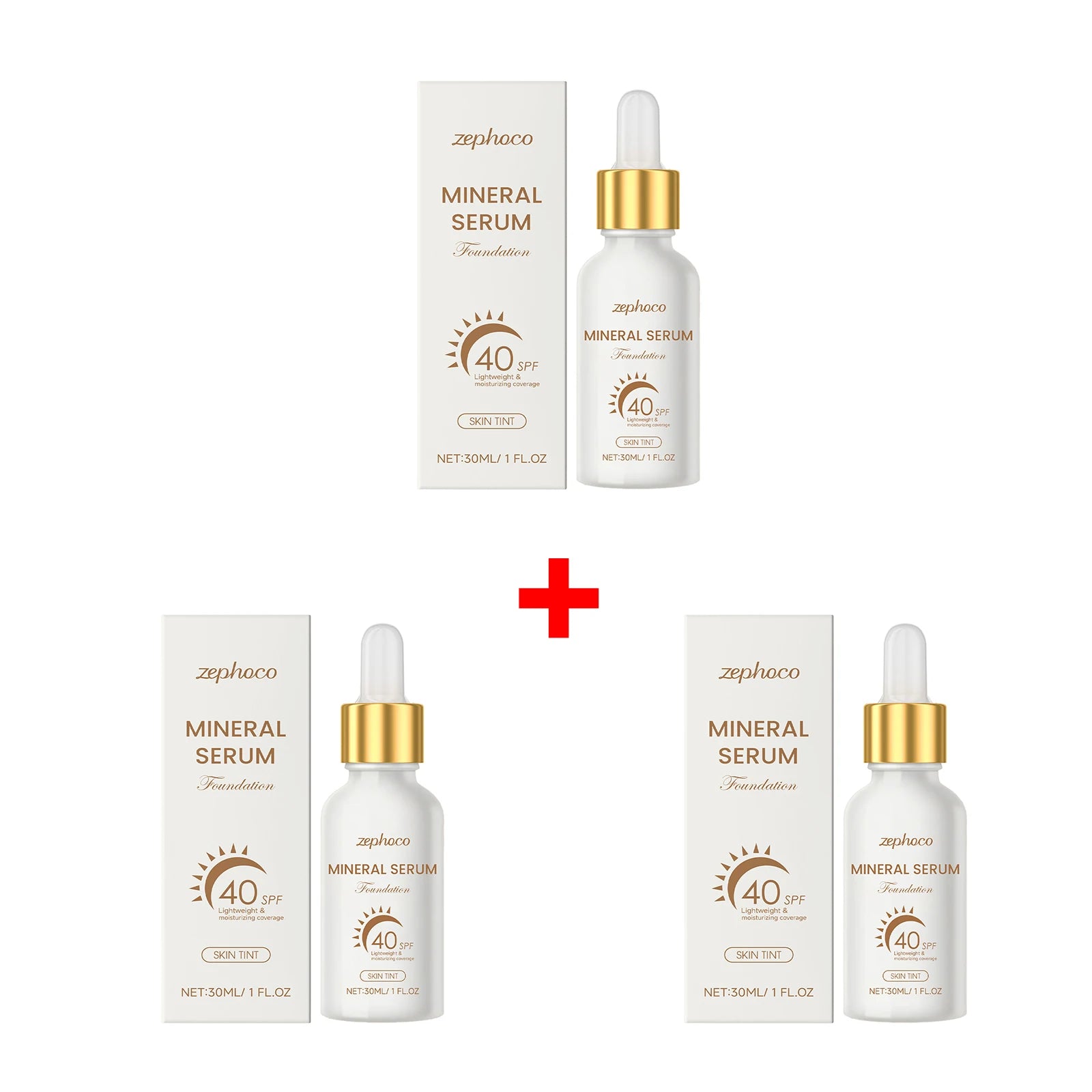 SPF 40 Sunscreen Liquid Foundation Isolation Cream Correct Skin Tone Reduce Dullness Conceal Pores Long Lasting Natural Face Halalzen