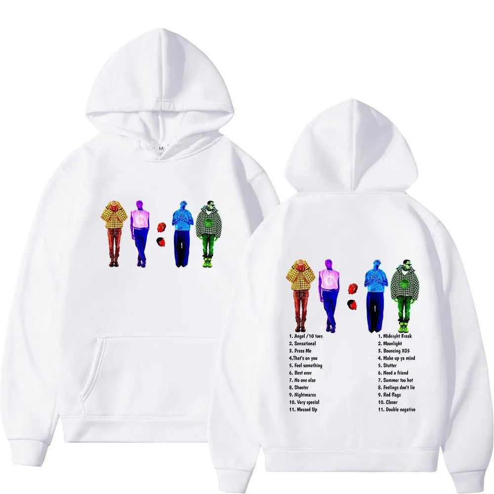 Rapper Chris Brown 11:11 Album Hoodies Men Women Fashion Hip Hop Hooded Sweatshirts Fans Gift Casual Comfort Oversized Pullovers