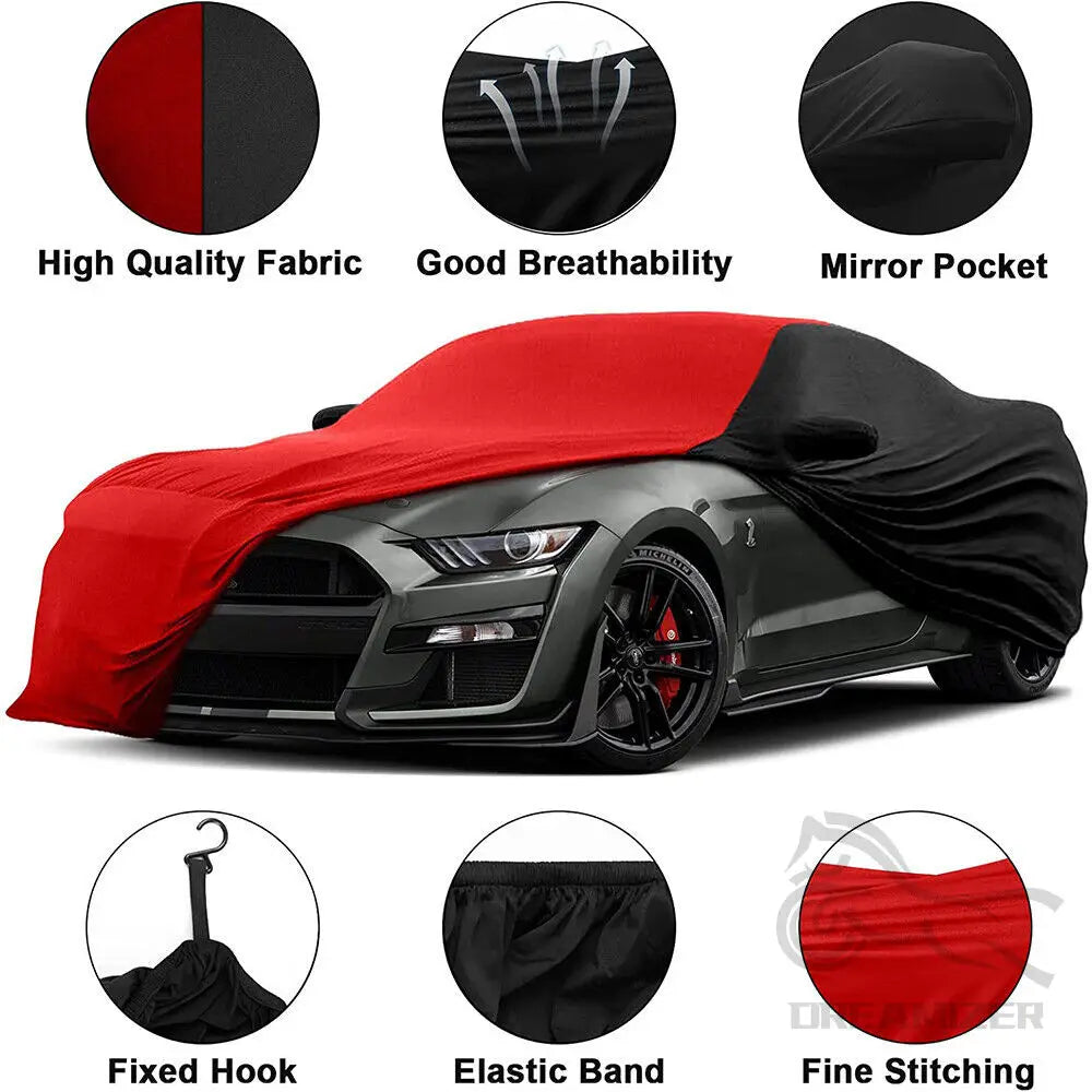 Indoor Car Cover Satin Dust Proof Sunshade Outdoor Protection For Black Red Gray For Mercedes SL-Class R230 R231 For Porsche