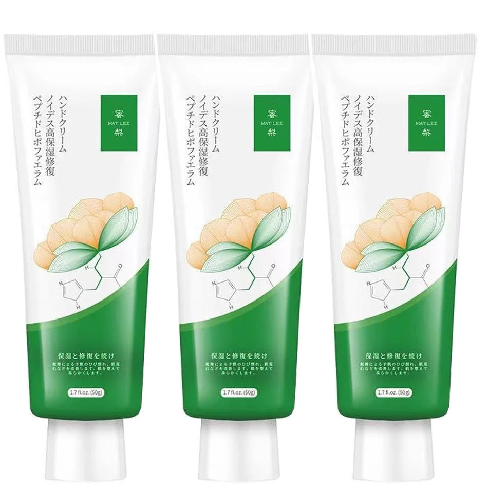 3pcs Japanese Collagen Repair Hand Cream - Hypoallergenic Moisturizing Lotion, Dry Skin Relief, All Skin Types