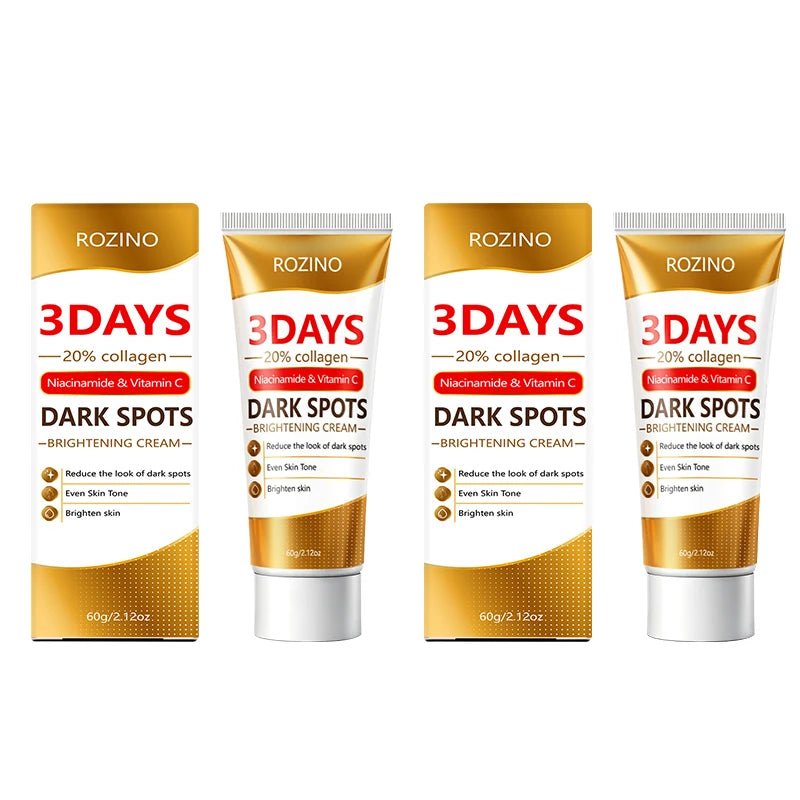 3 Day Pore +Dark Spot Brightening Cream, Containing Collagen, Niacinamide, and Vitamin C, Deeply Moisturizes, Reduces the Appearance of Dark Spots, Tightens Pores, Evens Out and Brightens Skin Tone, Quickly Brightens Skin Ton