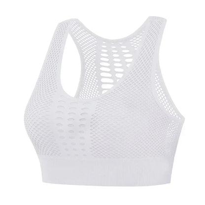 Hot Fitness Women's T-shirts Workout Sports Bra Yoga Vest Backless Solid Quick Dry Running Gym Sport bra Yoga Shirts Tank Top