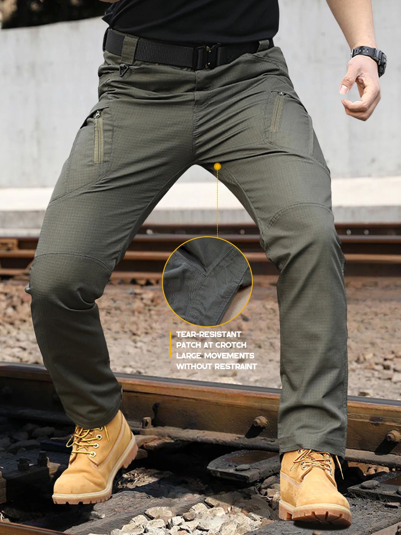 Tactical Work Pants Series New Men's IX9 Tactical Pants Multi-Pocket Large Capacity Training Pants Commuter Pants Wear-resistant