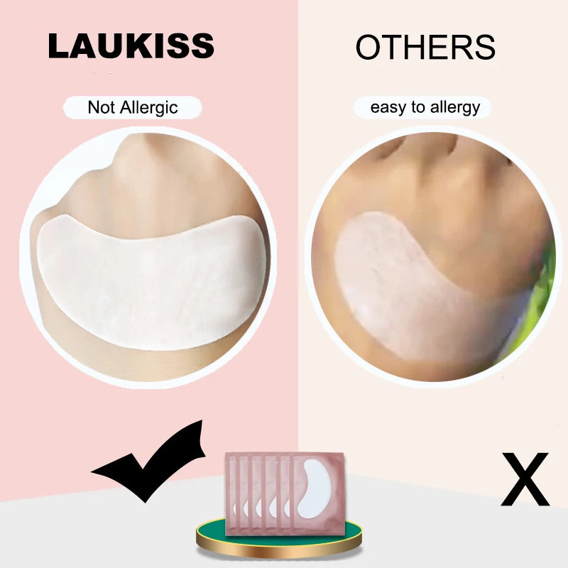 25/50/100Pairs Eye Patches Under Eyelash Pads for Building Paper Patches Lint Free Stickers for False Eyelashes LAUKISS
