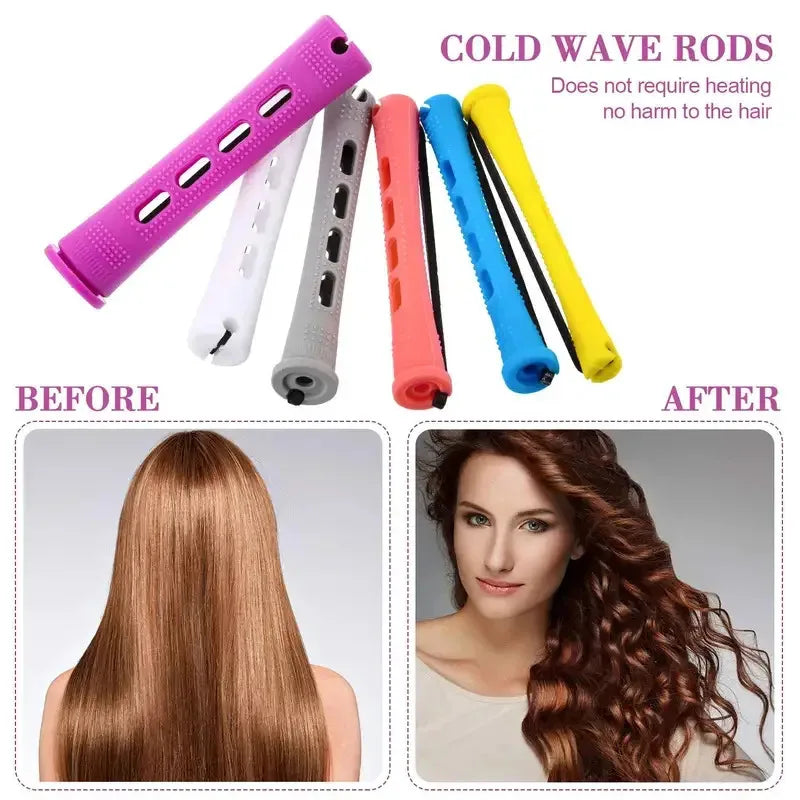 20-Piece Plastic Curling Iron Set – Hair Styling Tools for Salon or Home Use Halalzen