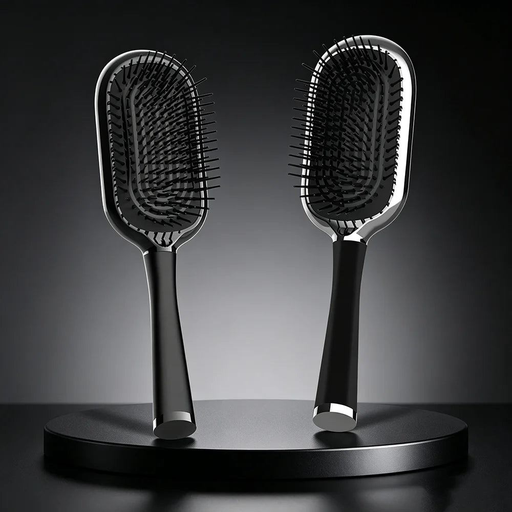 Fluffy Air Cushion Hair Brush Hair Steel Needle Comb Scalp Massage Ergonomic Professional Hair Straightening Styling Tools