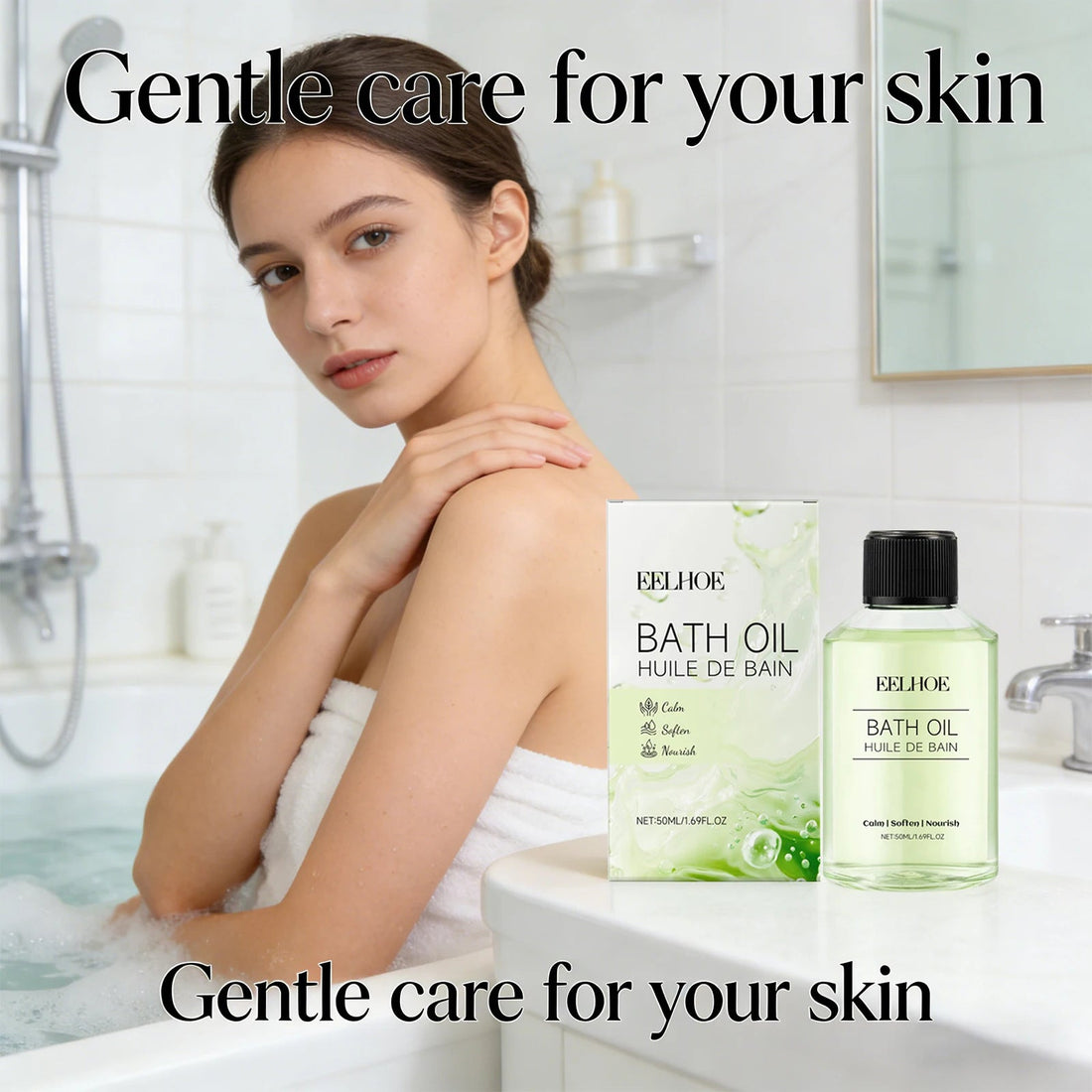 Moisturizes Bath Oil Remove Dirt Soothes Muscles Relieve Stress Promotes Relaxation Long Lasting Fragrance Body Care Shower Oil Halalzen