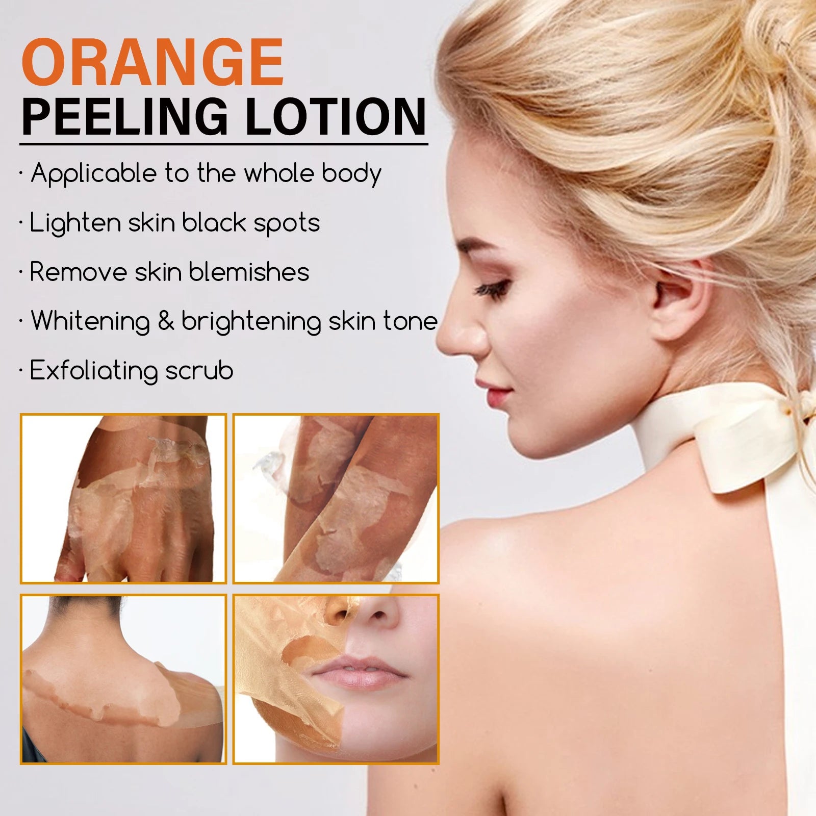 Yellow Peeling Oil Bleaching Face Body Dark Skin Brighten Whiten Lotion Hand Foot Dead Skin Peel Exfoliate Nourish New Skin Tone