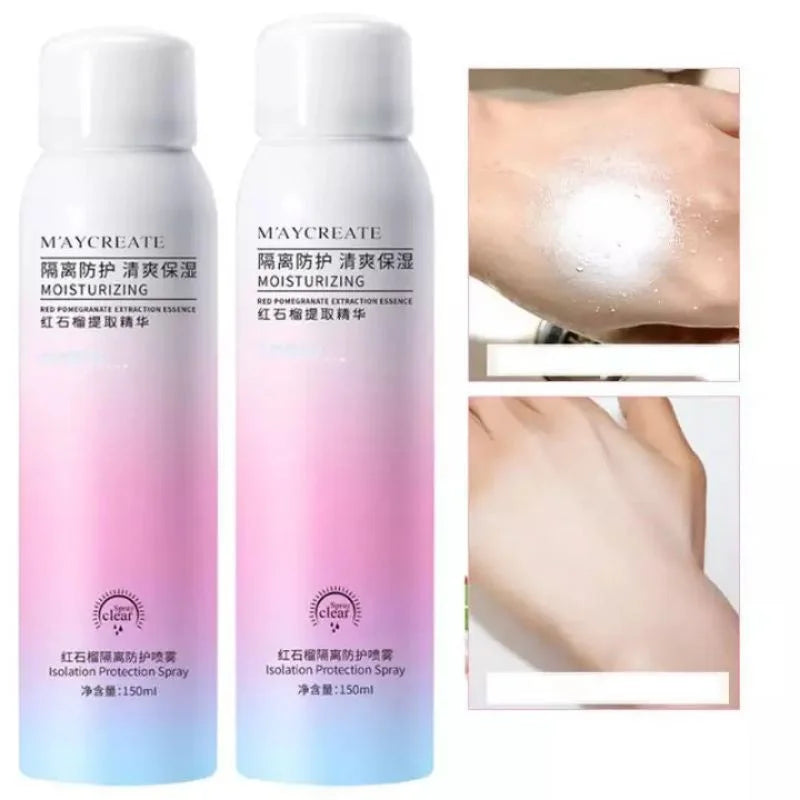 Red Pomegranate Whitening Essence Sunscreen Spray Waterproof Body Neck Moisturizing Hydrating Anti UV Protection For Skin Care Halalzen