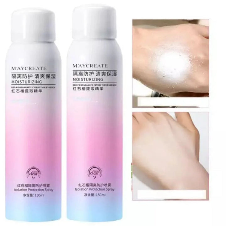 Red Pomegranate Whitening Essence Sunscreen Spray Waterproof Body Neck Moisturizing Hydrating Anti UV Protection For Skin Care Halalzen