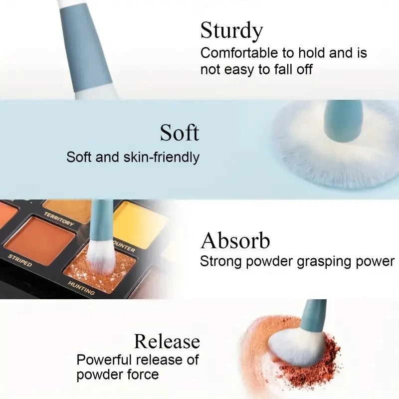 12pcs Professional Makeup Brush Set Premium Synthetic Foundation Concealer Powder Eyeshadow Blush Brushes Hygienic Beauty Tools Halalzen