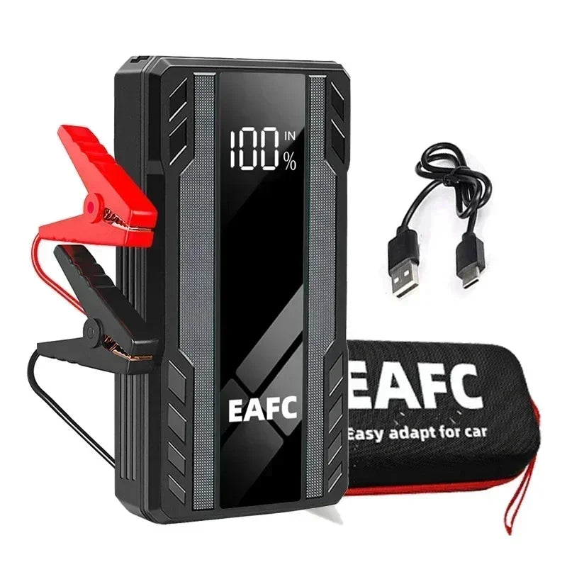 EAFC 1000A/1200A Jump Starter Power Bank Portable Charger Starting Device for 3.0L Emergency Car Battery Jump Starter