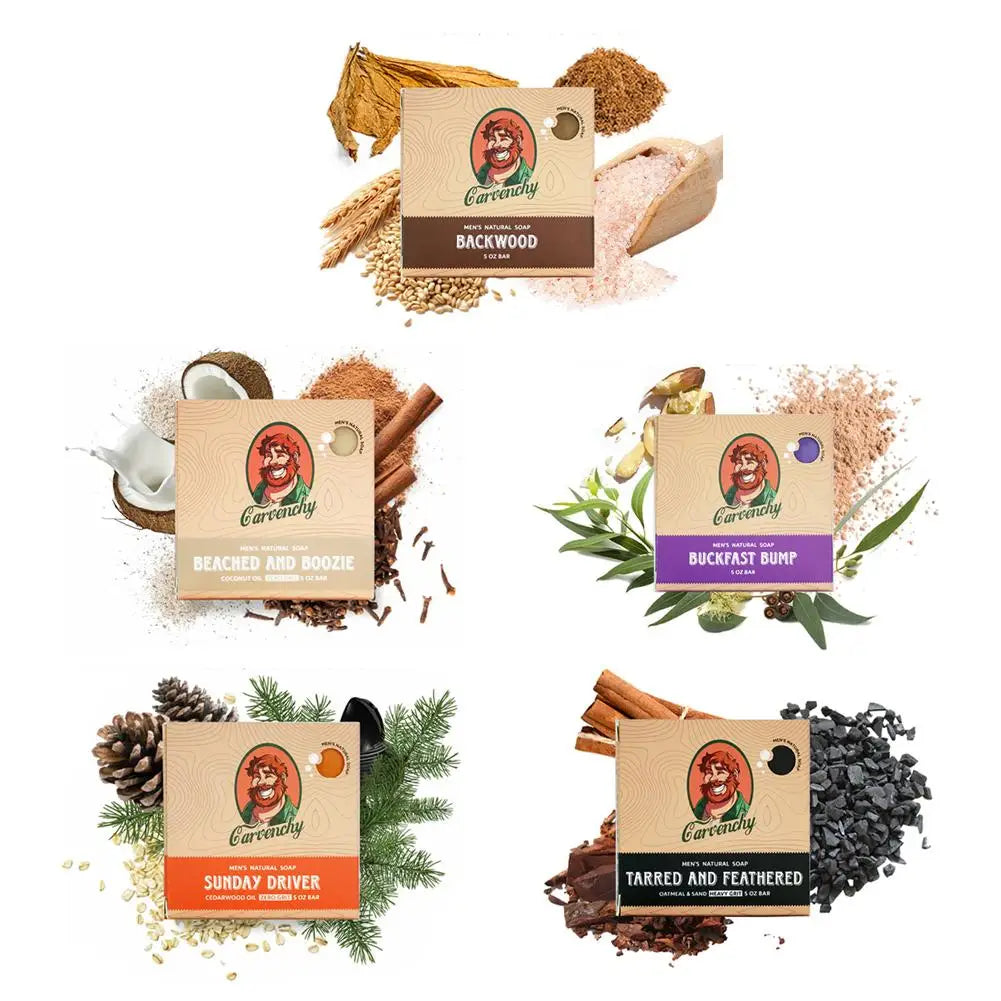 Multi Scent Natural Men's Bath Soap Coconut Oil Gentle Moisturizing Body Soap Hydrating Coconut Oil Body Cleanser Soap