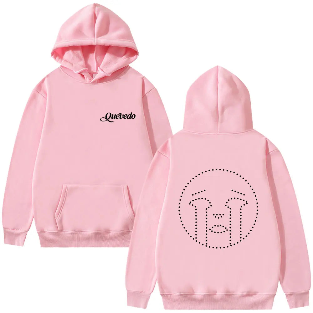 Rapper Quevedo Buenas Noches Hoodie Male Vintage Casual Fleece Cotton Pullover Men Women Hip Hop Fashion Pop Music Streetwear