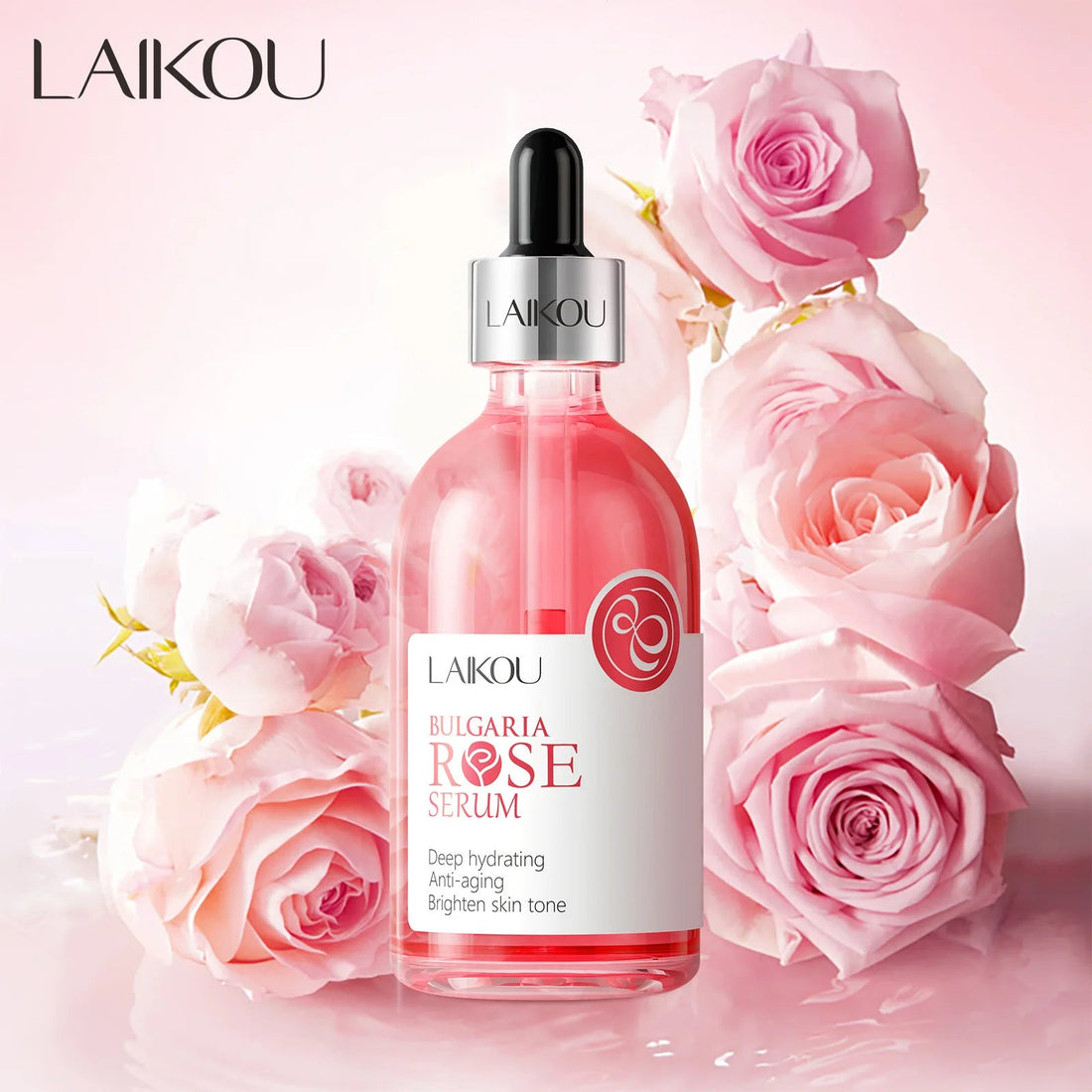 Laikou Rose or Sakura Essence Serum Deep Nourishing Repair Moisturizing Hydrating Anti Aging Facial Treatment Skin Care 100ml Halalzen