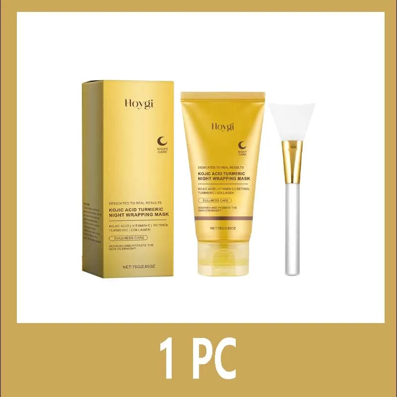 Turmeric Deep Collagen Mask Peel Off Mask Face Anti Wrinkle Lifting Korean Skin Care Masks Skin Firmnes For Nighttime Care Halalzen
