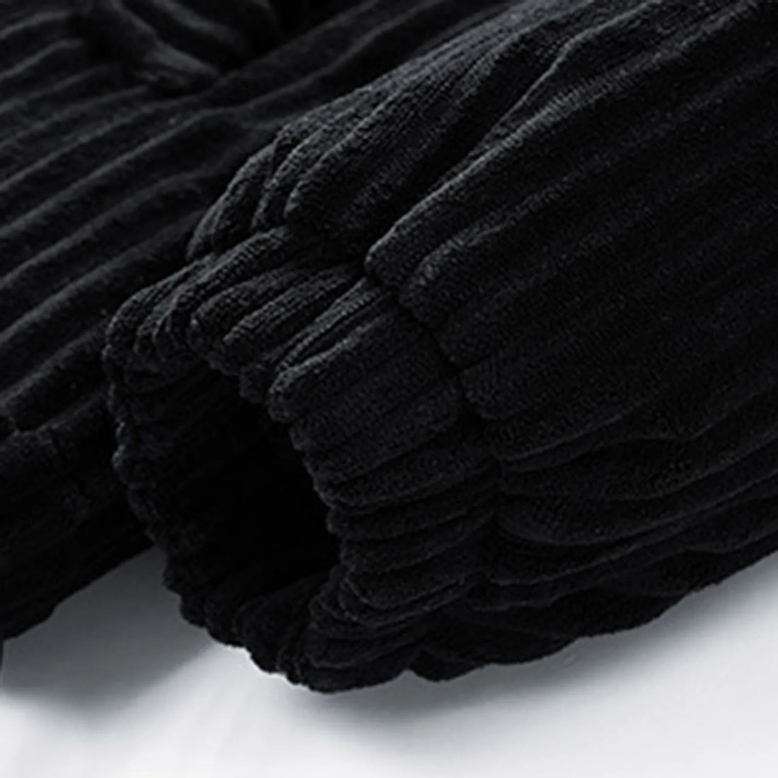 Men's Corduroy Winter Down Coat Streetwear Thick Cotton Padded Jacket Outdoor Turtleneck Zip Up Warm Quilted Parkas Men Clothing