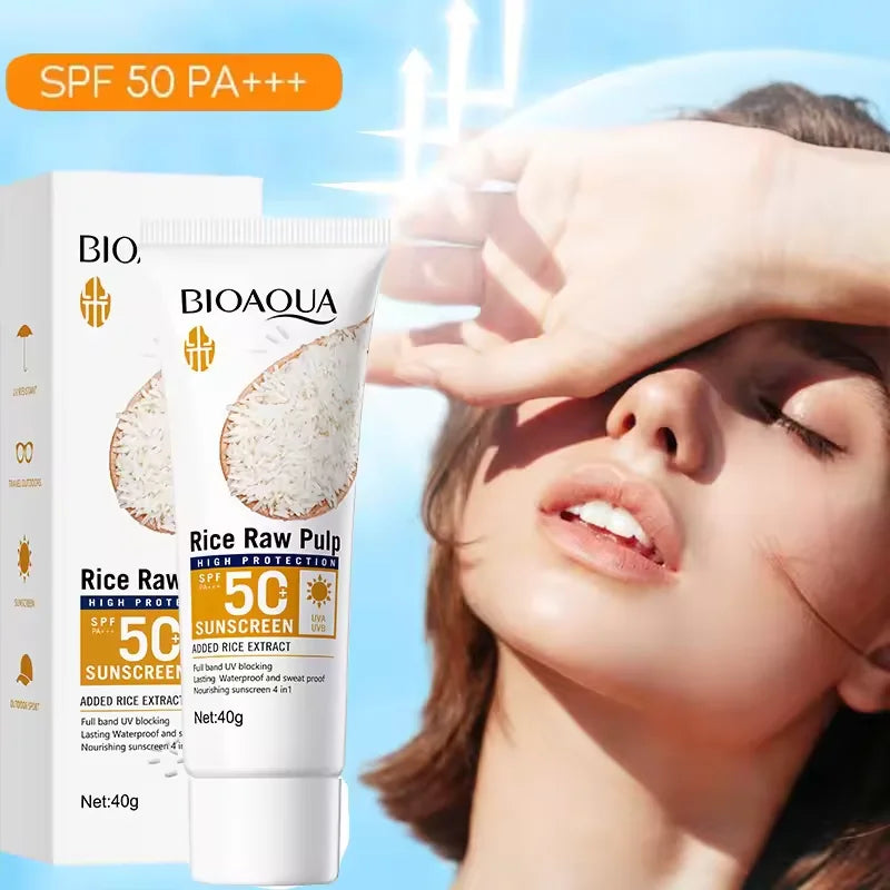 Facial Sunscreen Cream SPF 50+ Body Protector Solar Lotion Long-Lasting Non-Greasy Prevent Sunburn UV Protection Sun Sunblock Halalzen