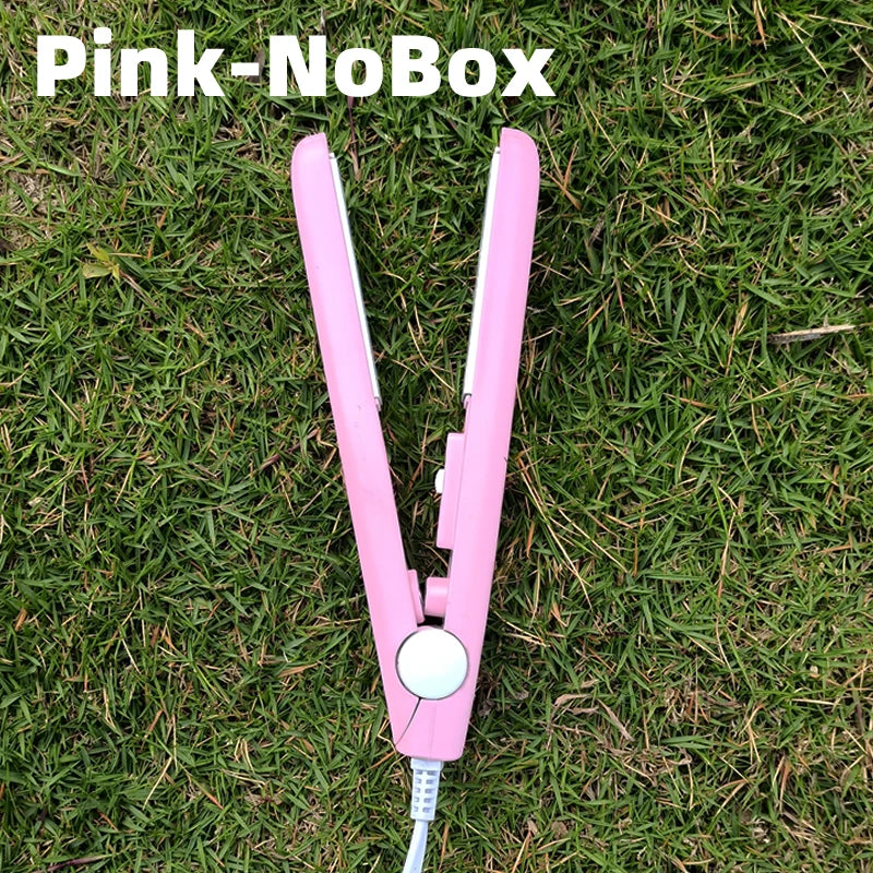 New Curling Iron Mini Hair Straightener Iron Ceramic Straightening Styling Tools Hair Curler Flat Iron Beard Straightener Halalzen