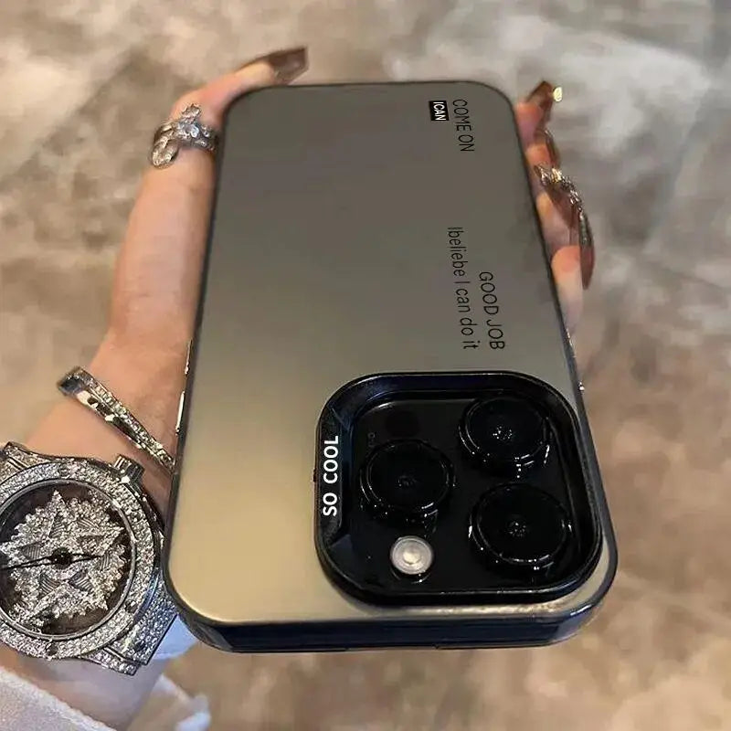 High-end Personality Anti-drop Armour Phone Case Shockproof Anti-slip Protective Cover for IPhone 16 Pro Max 15 Pro 14Plus 13 12