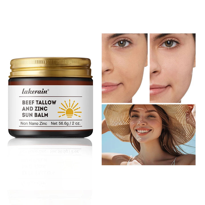 Sunscreen Makeup Beef Tallow and Zinc Sun Balm Sun Protection Moisturizing and Antioxidant Care for Your Skin Halalzen