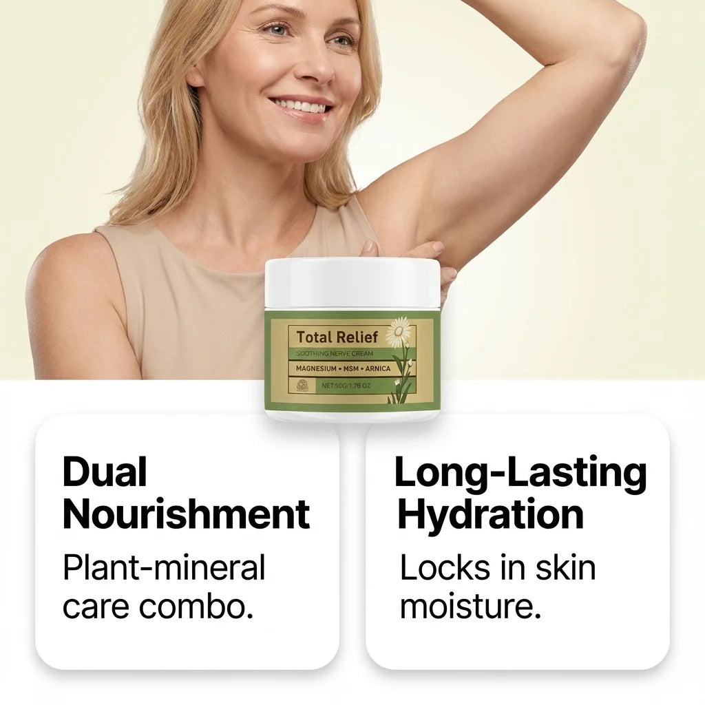 Magnesium Soothing Cream Nerves Relief Long-Lasting Hydration Prevent Drying Moisturizing Body Cream