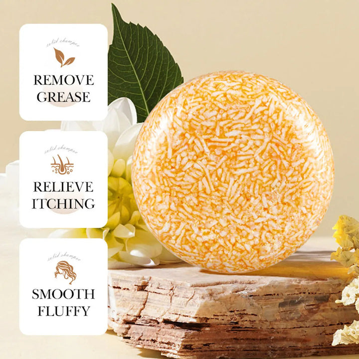 Ginger Jojoba Essential Oil Shampoo Soap, Hair Care Soap, Deep Cleansing Moisturizing, FluffyOil Controlling Shampoo Solid Soap Halalzen