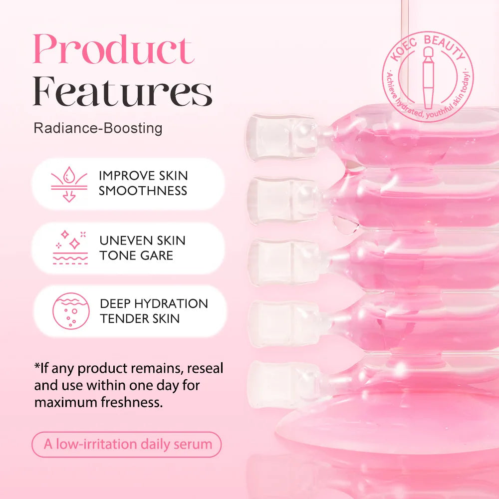 PDRN PINK ONE DAY Collagen Serum Revitalize Dull Complexion Boost Skin Radiance Hydrating Moisturizing Korean Skincare Essence