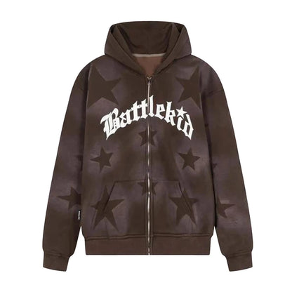 Men'S And Women'S Fashion Casual Star Y2k Gothic Clothes Retro Streetwear Pattern Pullover Casual Fashion For Men Harajuku